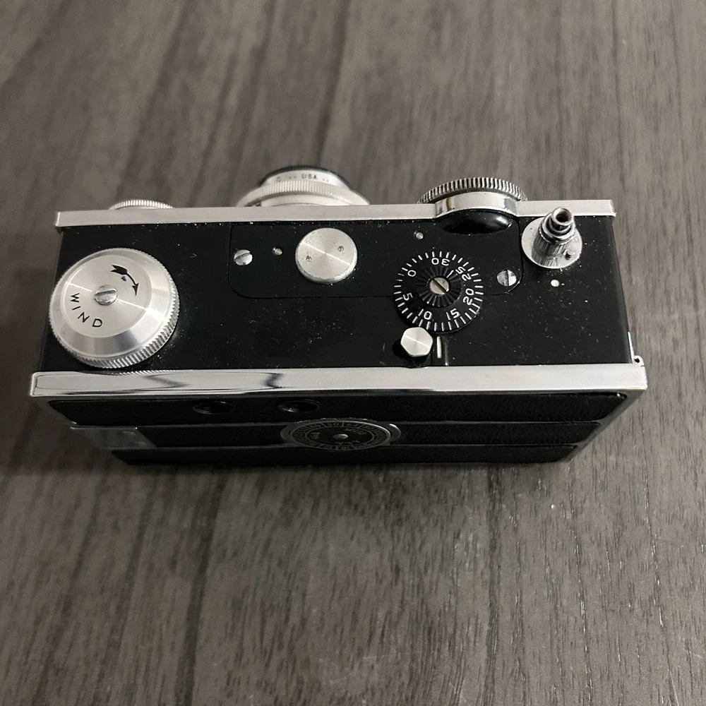 Vintage Argus C3 Rangefinder Camera USA with Brown Leather Pouch Untested